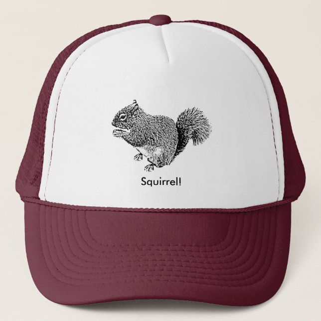 Hey Squirrel Trucker Hat (Front)