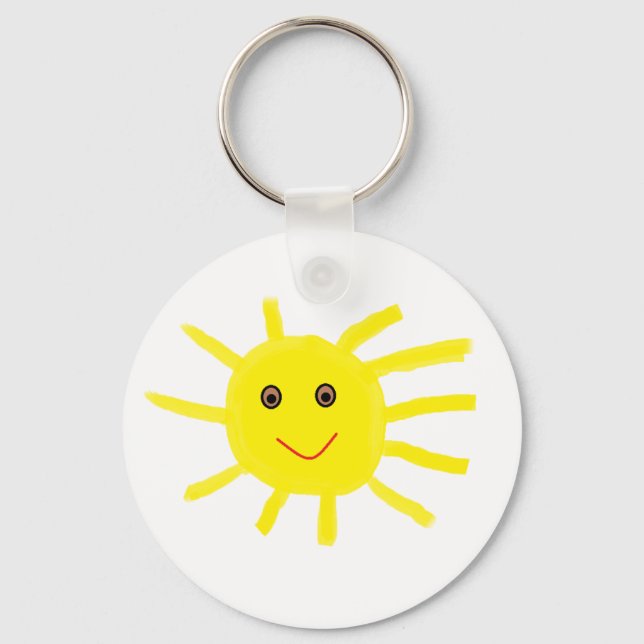 Hey Sunshine Key Ring (Front)