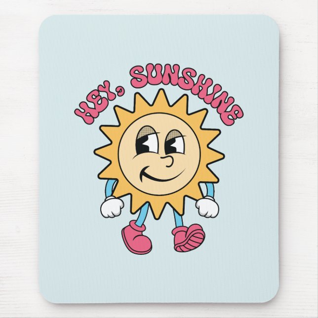 Hey, Sunshine - Summer Vibes Mouse Pad (Front)