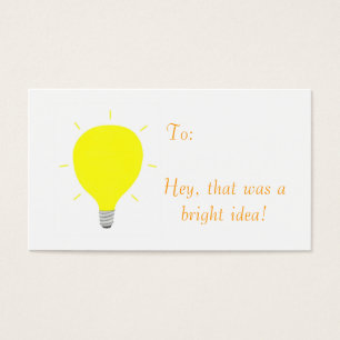 Hey, that was a bright idea! Reward cards