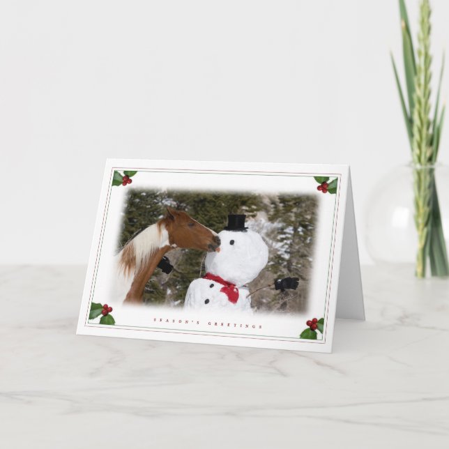 Hey, that's my nose! holiday card (Front)