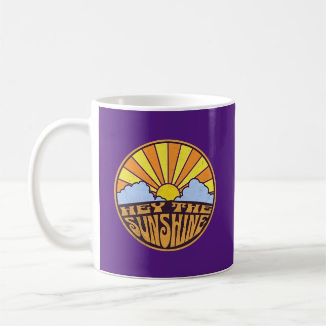 Hey The Sunshine Groovy Sunrise Coffee Mug (Left)