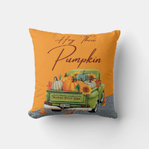 Hey There Pumpkin Seasonal Throw Pillow
