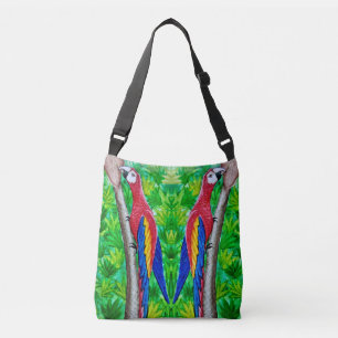 Hey, There’s a Scarlet Macaw in That Tree! Crossbody Bag