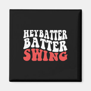 Hey Tter Swing Funny Sell Softll Game Day  Magnet