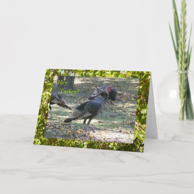 Hey Turkey! Thinking of You Card (Front)