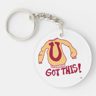 Hey U Got This Funny College Cartoon Key Ring