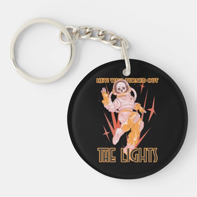 Hey! Who Turned Out The Lights Key Ring (Front)