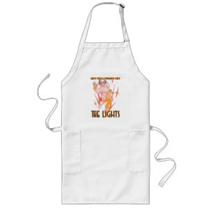 Hey! Who Turned Out The Lights Long Apron