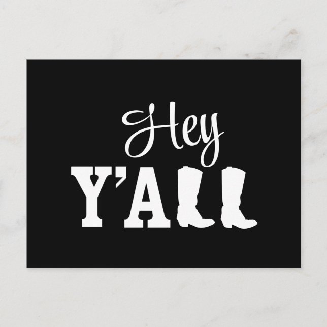 Hey Y’all Postcard (Front)