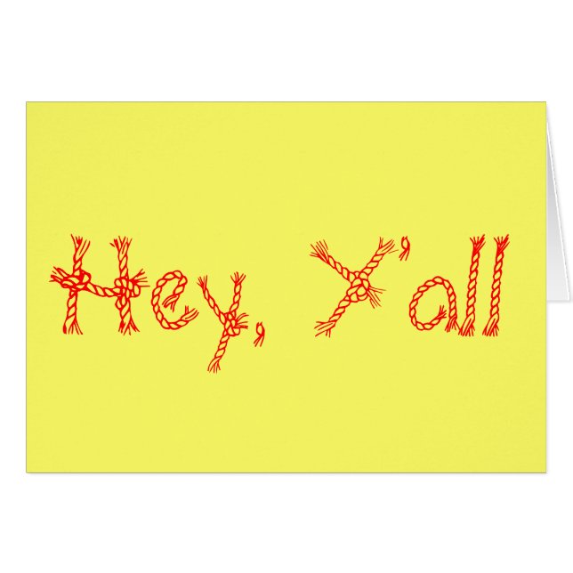 Hey, Y'all (Front Horizontal)