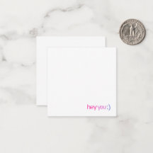 Hey You Greeting Note Card