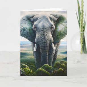 Hey You, Just Saying Hi!   Cute Elephant Card