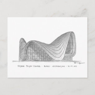 Heydar Aliyev Centre, Baku, Azerbaijan Postcard
