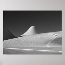 Heydar Aliyev Centre in Baku Azerbaijan poster