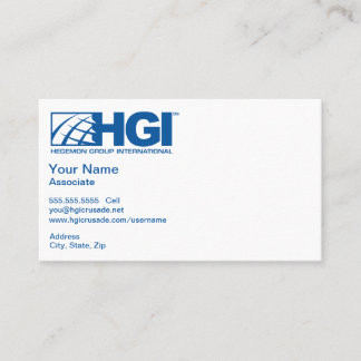 HGI Associate Business Card