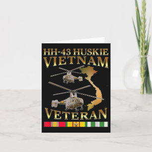 Hh 43 Huskie Helicopter Vietnam Veteran Hh-43 Viet Card