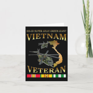 Hh-53 Super Jolly Green Giant Helicopter Vietnam V Card