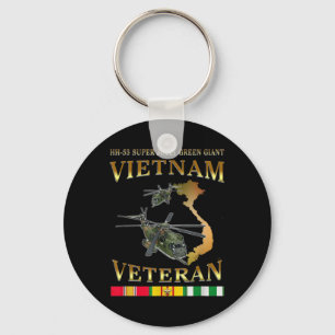 Hh-53 Super Jolly Green Giant Helicopter Vietnam V Key Ring