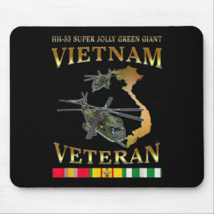 Hh-53 Super Jolly Green Giant Helicopter Vietnam V Mouse Pad
