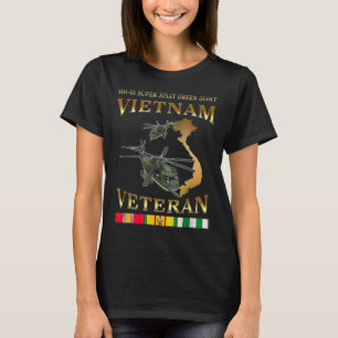 Hh-53 Super Jolly Green Giant Helicopter Vietnam V T-Shirt