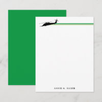 HH-60 Pave Hawk Helicopter Striped Custom Notepad