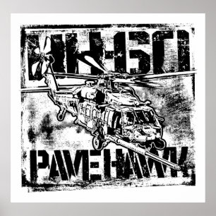 HH-60 Pave Hawk poster Template WT Poster
