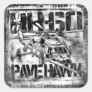 HH-60 Pave Hawk Square Stickers Sticker