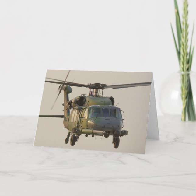 HH-60G Pave Hawk Helicopter Greeting Card (Front)