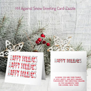 HH Against Snow Holiday Card