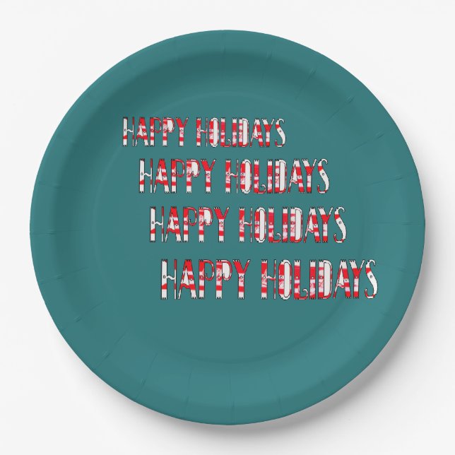HH Against Snow Paper Plate (Front)