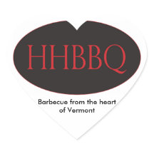 HHBBQ Barbecue From the Heart of Vermont Stickers