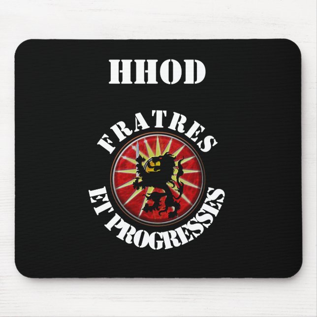 HHOD mousepad with motto (Front)