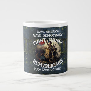 HHS FBI Insurrection Act Martial Law Declared USA Large Coffee Mug