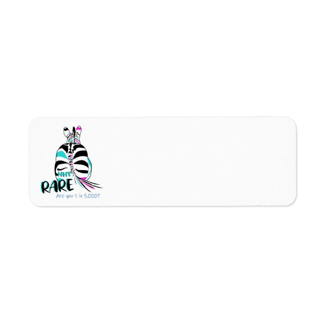 HHT Rare Zebra Return Address Labels (Front)
