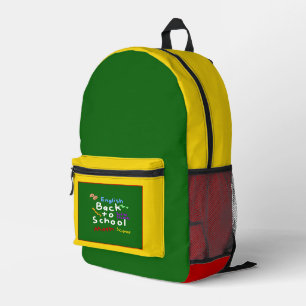 HI54EDU Back to School Printed Backpack