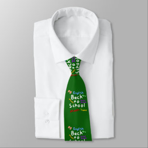 HI54EDU Back To School Tie
