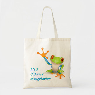 Hi5 frog for vegetarian bag