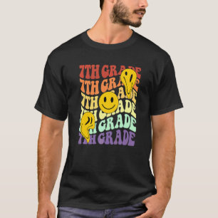 Hi 7th seventh grade teacher Back To School Retro  T-Shirt