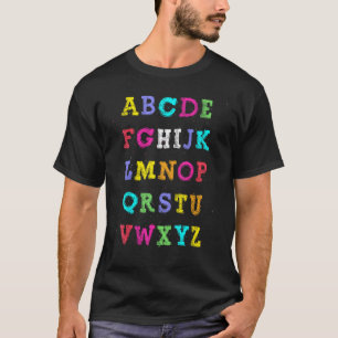 Hi Alphabet Back To School Funny Pre K Kindergarte T-Shirt