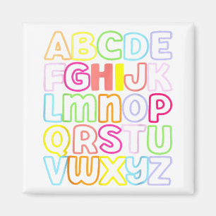 Hi Alphabet Back To School Pre K Kindergarten Teac Magnet