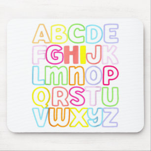 Hi Alphabet Back To School Pre K Kindergarten Teac Mouse Pad