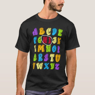 Hi Alphabet Back To School Teachers Pre K Kinderga T-Shirt