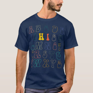 Hi Alphabet Funny Pre K Kindergarten Back To Schoo T-Shirt