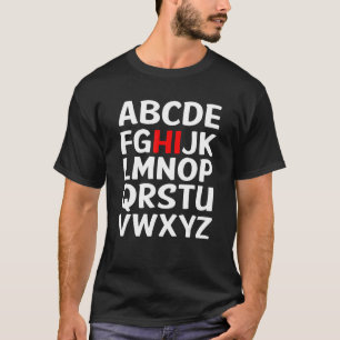 Hi Alphabet Pre K Vintage Kindergarten Teacher Bac T-Shirt