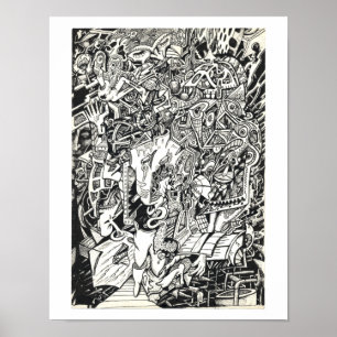 "Hi", by Brian Benson Poster