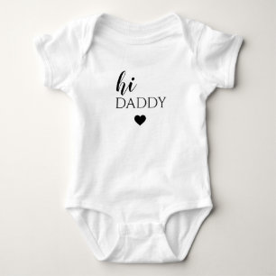 Hi Daddy Personalised Announcement Dad Reveal Baby Bodysuit