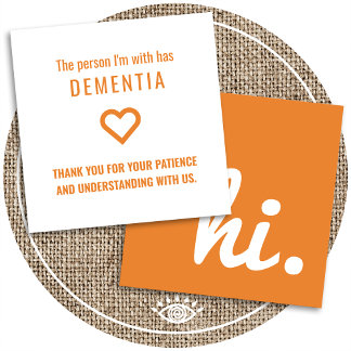 hi dementia and alzheimers patience hand out cards