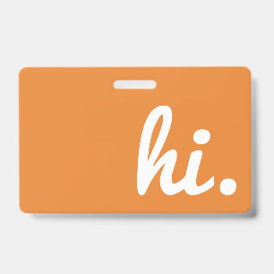 hi dementia and alzheimers patience hand out cards ID badge