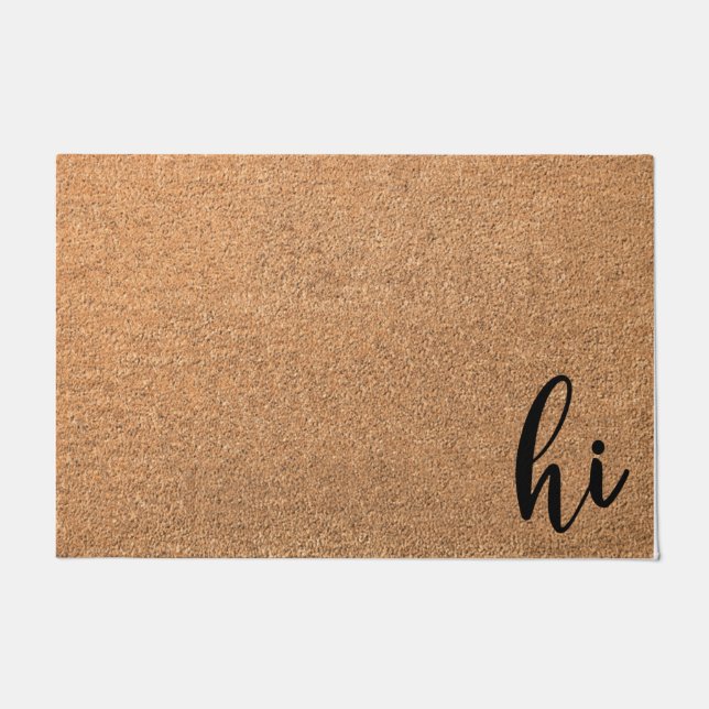 Hi Doormat, Funny Personalised doormat (Front)